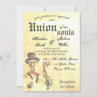 Union of Souls-Gothic Halloween Wedding Invitation