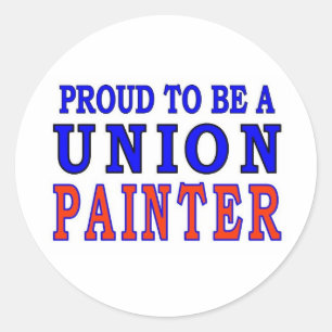 UNION PAINTER CLASSIC ROUND STICKER