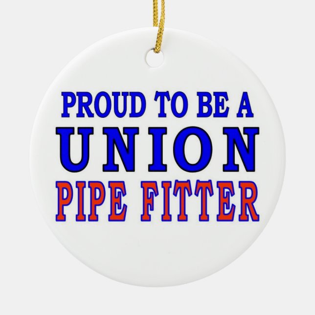 UNION PIPE FITTER CERAMIC ORNAMENT (Front)