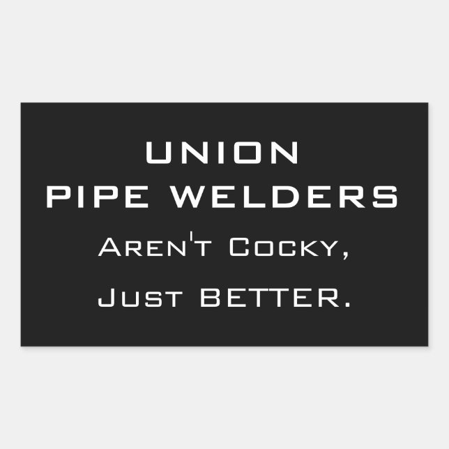 Union Pipe Welders Sticker (Front)