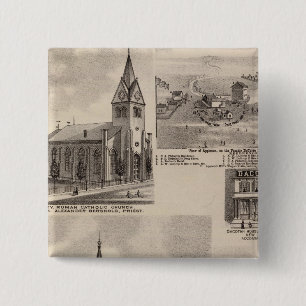 Union Presbyterian, Minnesota 2 Inch Square Button