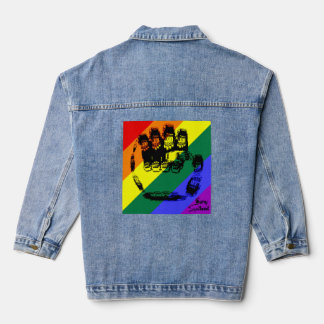 Union Pride Disabled Workers &LGBTQ+ Denim Jacket