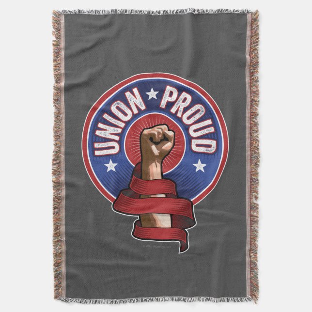 Union Proud Throw Blanket (Front Vertical)