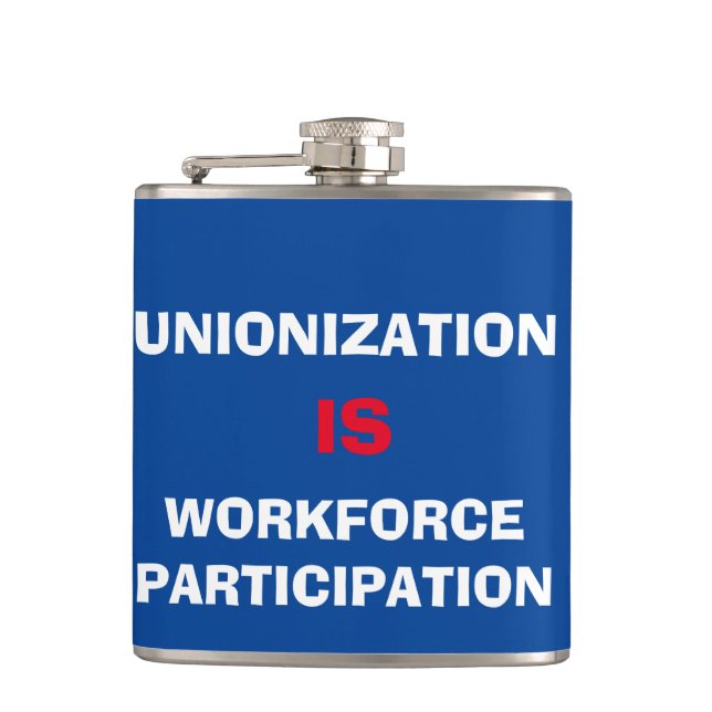 Union Slogan Hip Flask (Front)