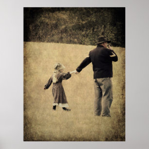 Union Soldier and Daughter Poster