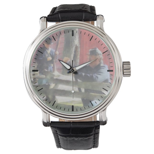 Union Soldier Loading Rifle Watch (Front)
