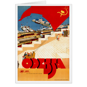 Union Soviétique Odessa Poster Vintage voyage rest