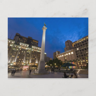 Union Square Downtown San Francisco Postcard