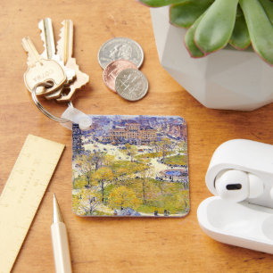 Union Square in Spring by Frederick Childe Hassam Keychain