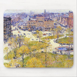Union Square in Spring by Frederick Childe Hassam Mouse Pad