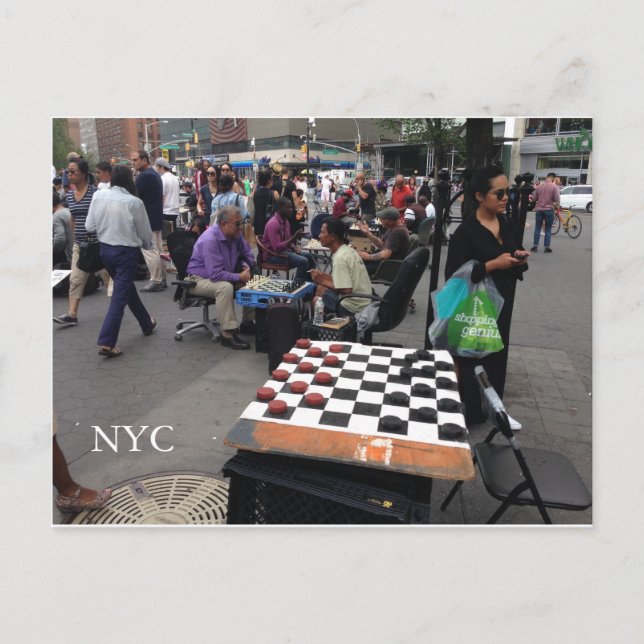 Union Square, NYC Postcard (Front)