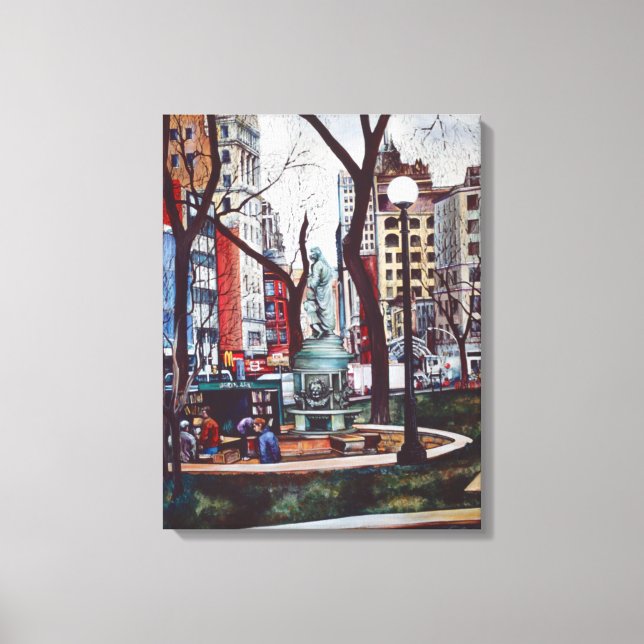 Union Square's Smell Of Colour Canvas Print (Front)