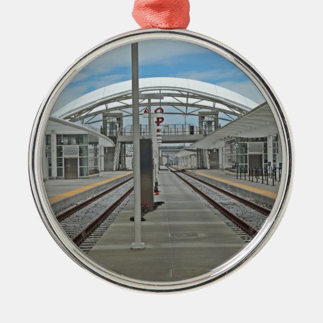 Union Station Denver Metal Ornament (Front)
