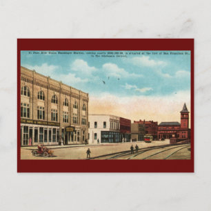 Union Station, El Paso, TX 1916 Vintage Postcard