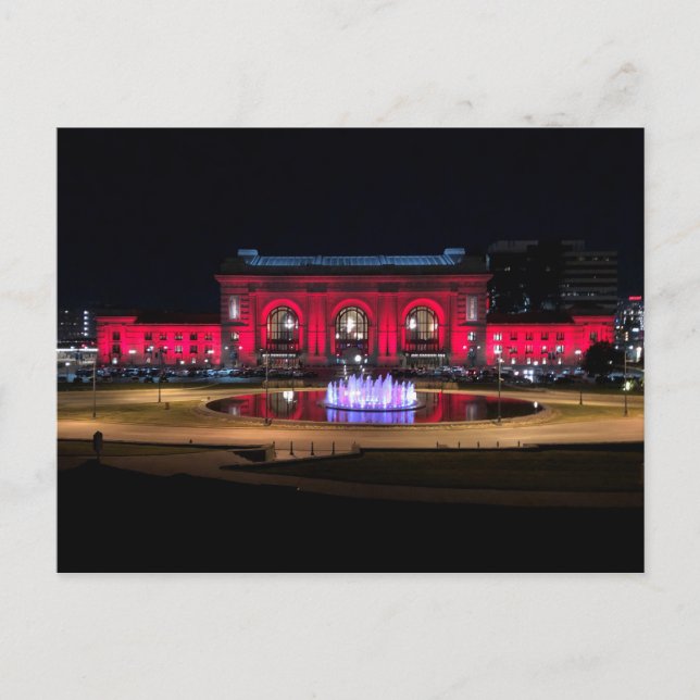 Union Station in Kansas City Postcard (Front)
