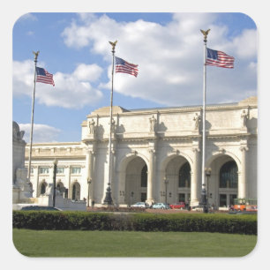 Union Station in Washington, D.C. Square Sticker