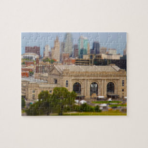 Union Station, Kauffman Centre, Sky Stations KC Jigsaw Puzzle