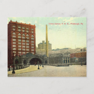 Union Station, Pittsburgh PA 1910 Vintage Postcard