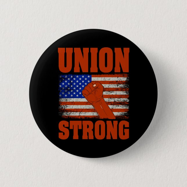 Union Strong 2 Inch Round Button (Front)