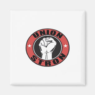 Union Strong American Flag Labour Day  Magnet