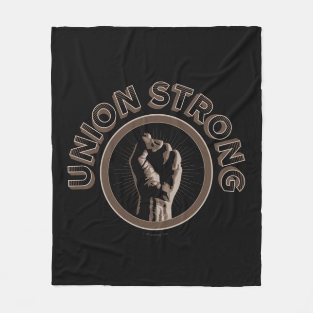Union Strong Fleece Blanket (Front)
