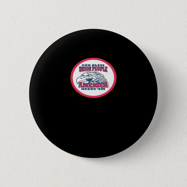 Union Strong Funny Meme Classic 2 Inch Round Button (Front)