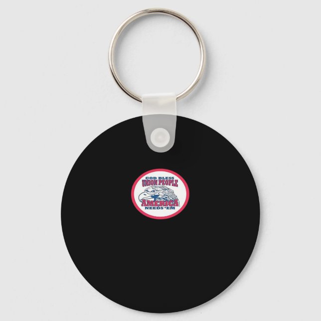 Union Strong Funny Meme Classic Keychain (Front)