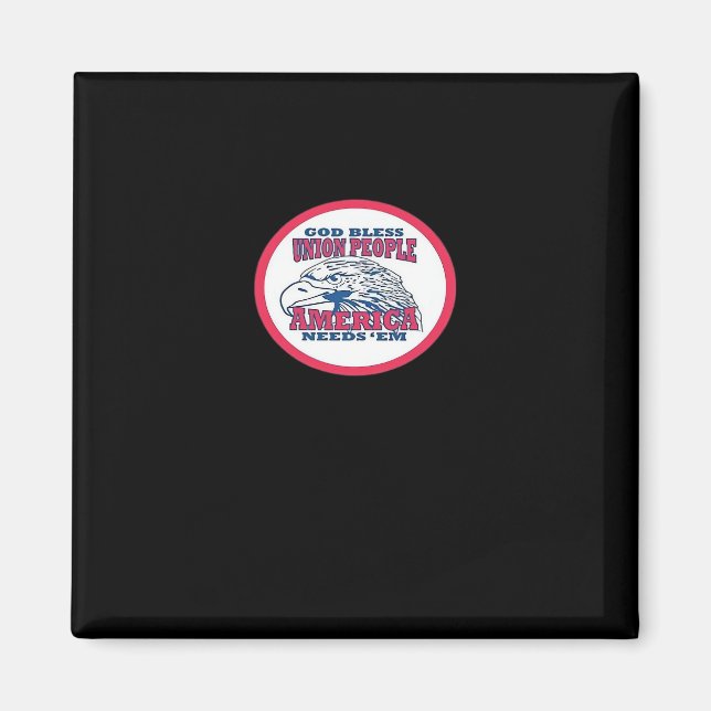 Union Strong Funny Meme Classic Magnet (Front)