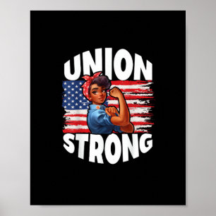 Union Strong Happy Labour Day American Flag Decor