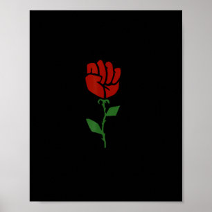 Union Strong Pro Union Worker Labour Fist Protest Poster