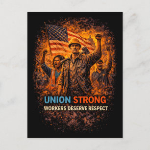 Union Strong Rising Postcard