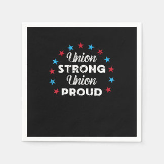 Union Strong Union Proud Patriotic Union Thug US F Napkin