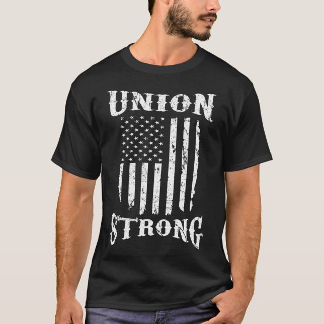 Union Strong Worker Apparel funny doughnut funny c T-Shirt (Front)