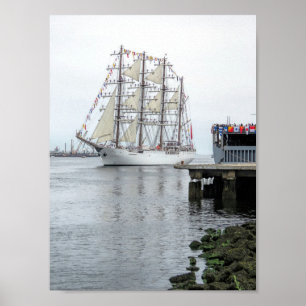 Union tall ship poster