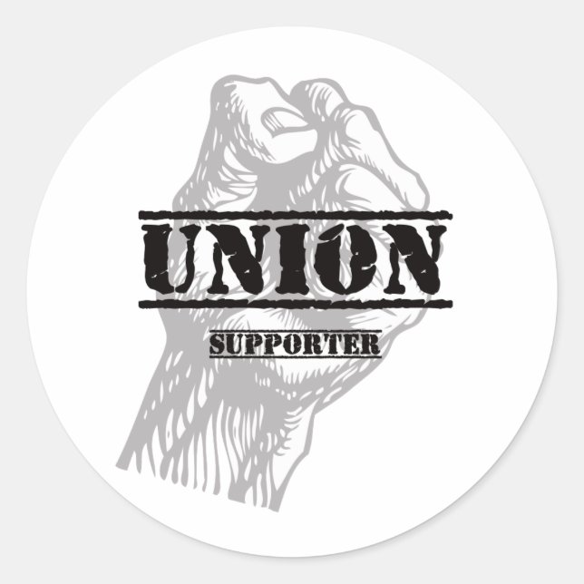 Union Thug Supporter Classic Round Sticker (Front)
