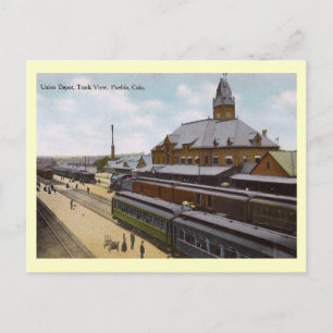 Union Train Depot, Pueblo, Colorado Vintage Postcard