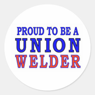 UNION WELDER CLASSIC ROUND STICKER
