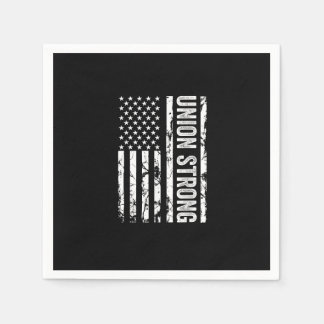 Union Workers Rights - Union Strong - Union Thug Napkin