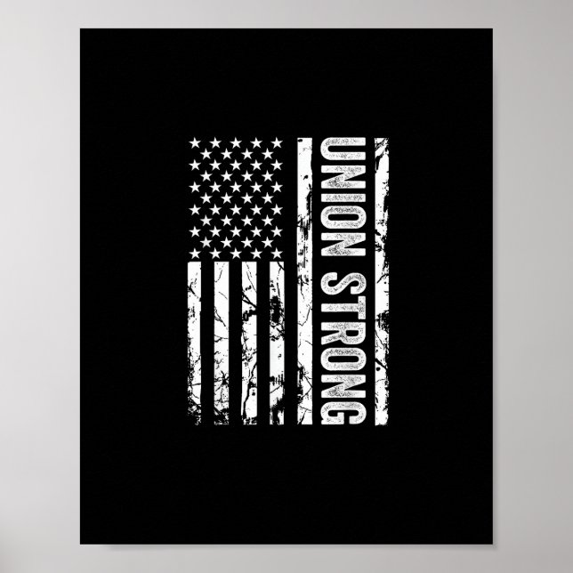 Union Workers Rights - Union Strong - Union Thug Poster (Front)