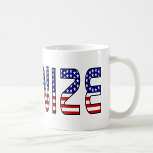 Unionize in USA Flag Colours Coffee Mug