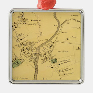 Unionport, Westchester, Schuylerville Metal Ornament