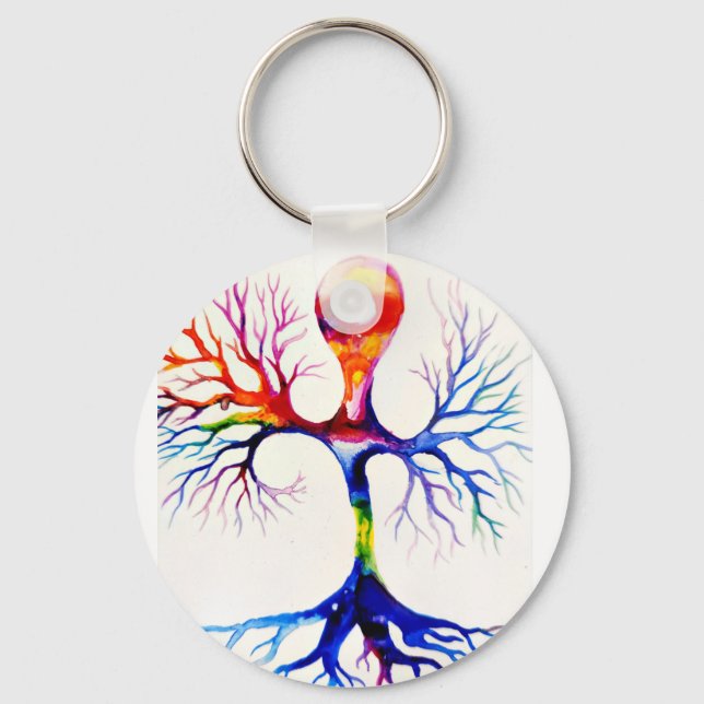 Unipolar neuron    keychain (Front)