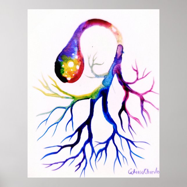 Unipolar neuron poster (Front)