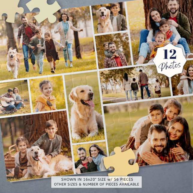 Unique 12 Photo Collage Simple Jigsaw Puzzle (Creator Uploaded)