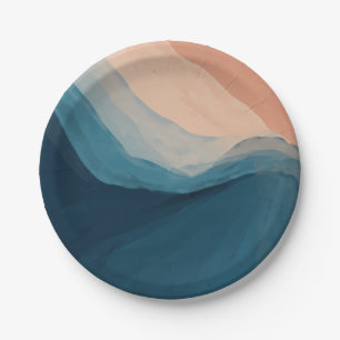 Unique 18th Birthday Ocean Themed Blue Paper Plate