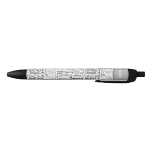 Unique 21st Birthday Party Personalized Gifts Black Ink Pen