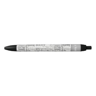 Unique 30th Birthday Party Personalized Gifts Black Ink Pen