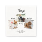 Unique 3 Photos Cheers Pet Cat Dog Wedding