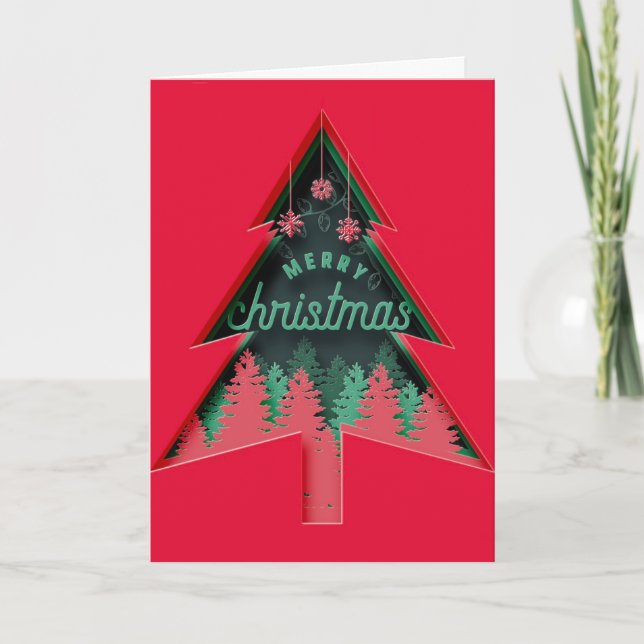 Unique 3D Christmas Card (Front)