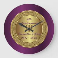 Unique 6th Purple And Gold Wedding Anniversary